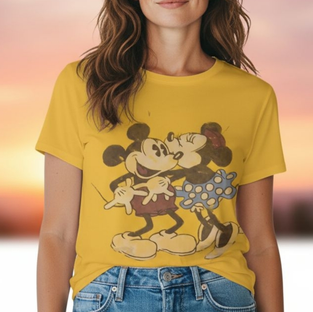Disney -3 Vintage Disney Tee Shirts, 1 -Junior XL, 1 -Ladies XL, 1 -Male XL Good - Picture 4 of 16